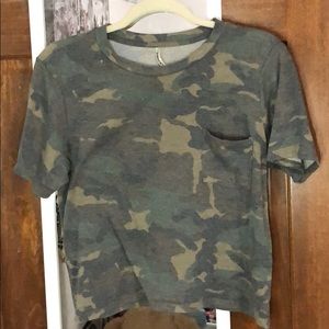 camouflage crop top